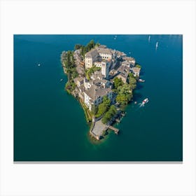 Top view of the island Canvas Print