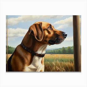 Pensive Beagle Canvas Print