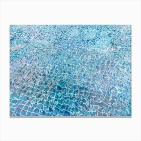 Abstract Tile Pattern In A Swimming Pool Canvas Print
