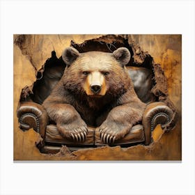 3d Bear Canvas Print