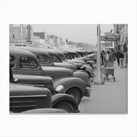Untitled Photo, Possibly Related To Main Street Of Twin Falls, Idaho, According To Idaho State Guide (Federal Writer Canvas Print