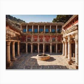 Courtyard Of The Palace Canvas Print