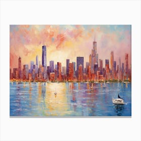 Chicago Skyline 8 Canvas Print