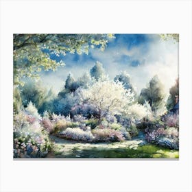 Garden In Spring Canvas Print