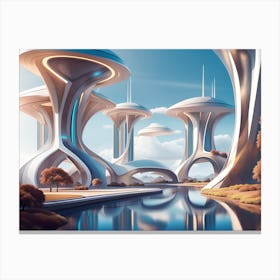 Futuristic City 2 Canvas Print