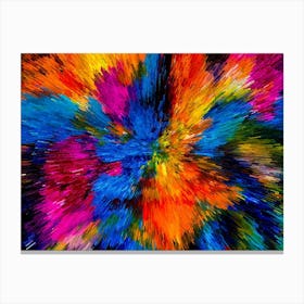 Abstract Colorful Holi Background Canvas Print