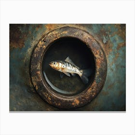 Fish In A Hole Canvas Print