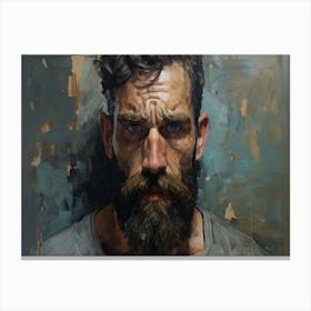 Portrait Of A Bearded Man Canvas Print