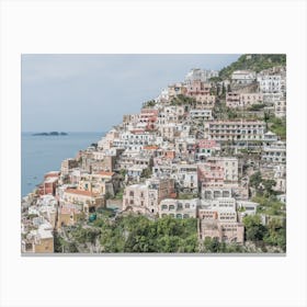 Positano At The Amalfi Coast In Italy Canvas Print