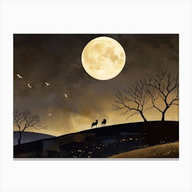 Full Moon In The Sky 9 Canvas Print