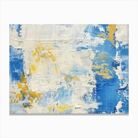 Abstract In Blue And Yellow Canvas Print