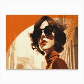 Woman In Sunglasses 7 Canvas Print