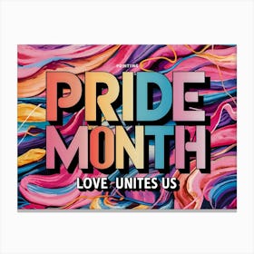 Pride Month 21 Canvas Print