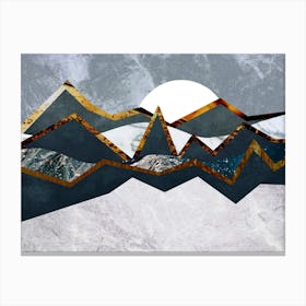 Abstract Alpine Landscape Canvas Print