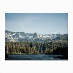 Crystal Crag From Twin Lakes Desaturated Canvas Print