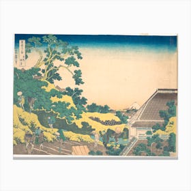 Surugadai In Edo From The Series Thirty Six Views Of Mount Fuji, Katsushika Hokusai Canvas Print