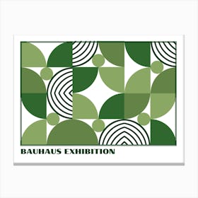 Bauhaus Green Exhibition 30 Canvas Print