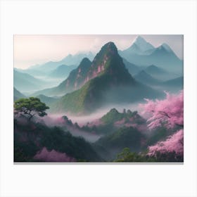 Chinese Mountains Canvas Print