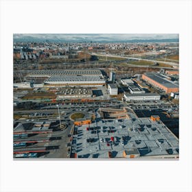 Aerial View Of A City Canvas Print