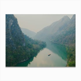 Laotian river Canvas Print