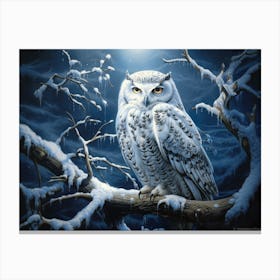 White Owl Canvas Print