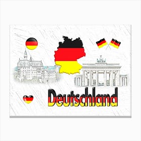 OUR HOME - GERMANY design collection Canvas Print