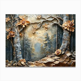 Bark Lifelike Landscapes 1 Canvas Print