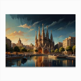 Sagrada Familia art Canvas Print