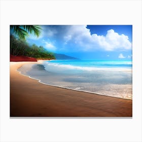 Tropical Beach 1 Canvas Print