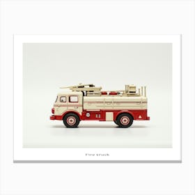 Toy Car Fire Truck 2 Poster Canvas Print