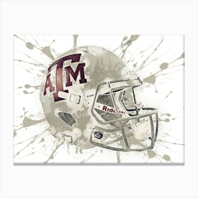 Texas A&M Aggies NCAA Helmet Poster Canvas Print