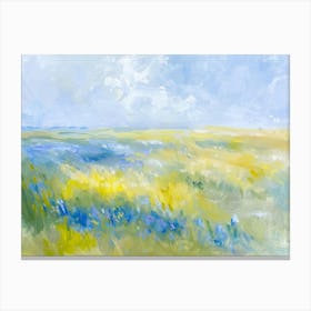 Blue And Yellow 7 Canvas Print