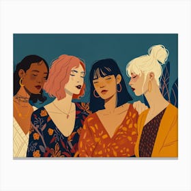 Group Of Women 4 Canvas Print