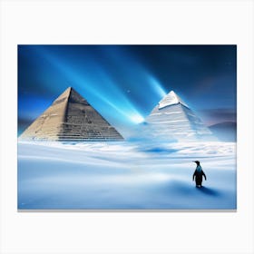 New South Pole - Pyramids Of Giza Canvas Print