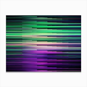 Abstract Colorful Lines On A Black Background 1 Canvas Print