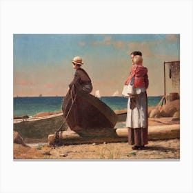 Dad S Coming (1873), Winslow Homer Canvas Print
