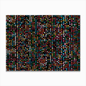 Vibrant Polka Dot Pattern 1 Canvas Print