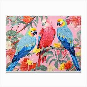 Colourful Parrot Painting 2 Canvas Print