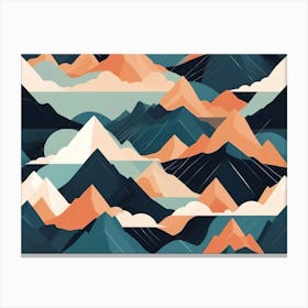 Abstract Mountains 3 Canvas Print