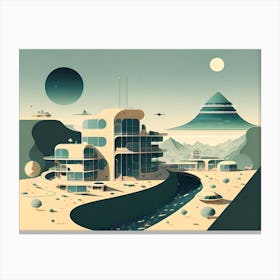 Futuristic City 38 Canvas Print