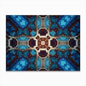 Abstraction The Star Of The Blue Galaxy Canvas Print