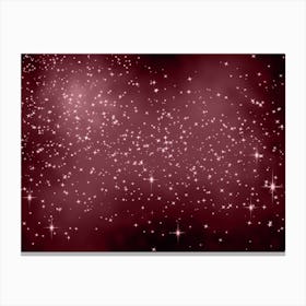 Pink Blue Shining Star Background Canvas Print