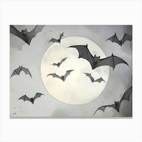 Bats In The Sky 1 Canvas Print