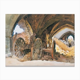 Wheels In Vault (1918), John Singer Sargent Canvas Print