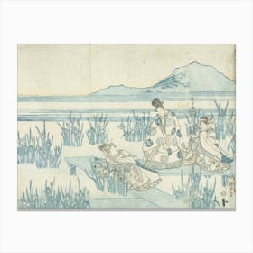 The Eight Plank Bridge By Utagawa Kunisada Canvas Print