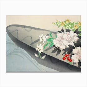 Flower Boat From Momoyogusa –Flowers Of A Hundred Generations (1909), Kamisaka Sekka Canvas Print