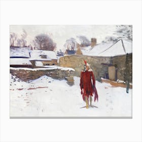 Mannikin In The Snow, John Singer Sargent Canvas Print