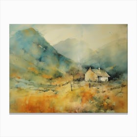 House In Scotland Canvas Print