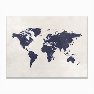 World Map No 24 Canvas Print