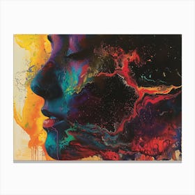 Woman'S Face 5 Canvas Print